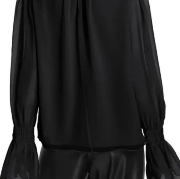 Frame Shirred Cuff Blouse - Picture 3 of 8